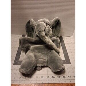 Furrytails Gray Elephant Plush Hand Puppet
